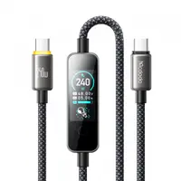 Cablu Date si Incarcare USB-C - USB-C McDodo CA-8750 Display, 240W, 1.2m, Negru