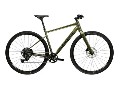 Bicicleta Gravel Kross Esker 1.0 FL 28 inch verde Shimano Cues
