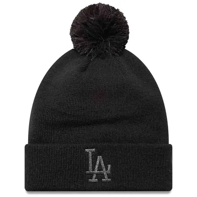 Căciulă de iarnă damă New Era Metallic Bobble Los Angeles Dodger negru