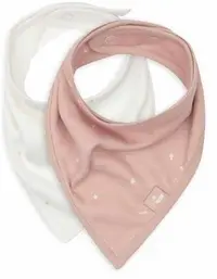 Bavetă tip bandană Jollein - Twinkling, 2 buc, Wild Rose