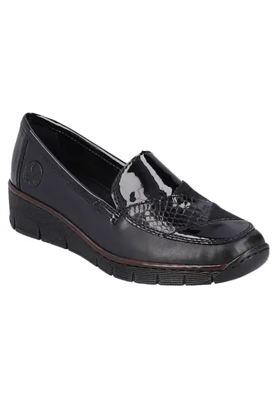 Pantofi casual - dama - Antistress - 53785-00 negru - piele naturala