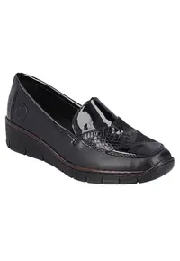 Pantofi casual - dama - Antistress - 53785-00 negru - piele naturala
