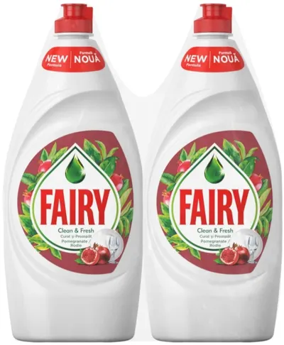 Detergent de vase Fairy - Pomegranate, 2x900 ml