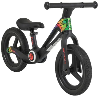 Bicicletă de echilibru pentru copii Byox - Foldy, negru