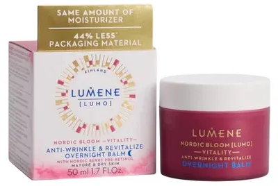 Lumene Lumo Vitality Cremă de noapte revitalizantă Nordic Bloom, 50 ml