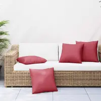vidaXL Perne canapea 4 buc. roșu vin 60x60 cm, material textil