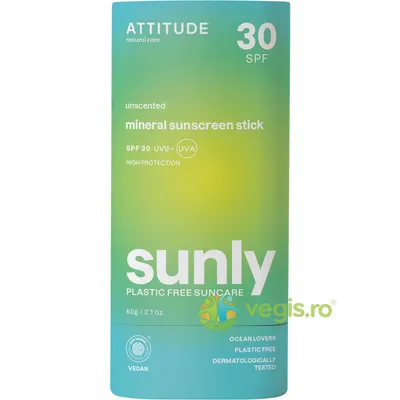 Stick pentru Protectie Solara SPF30 fara Miros pentru Adulti Sunly 60g