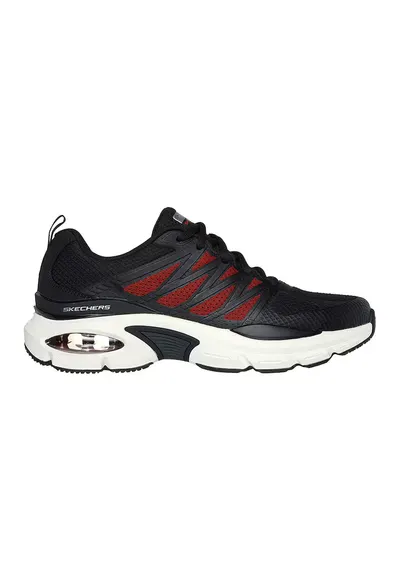 Pantofi sport cu garnituri de plasa Skech-Air Ventura Revell - Rosu/Negru