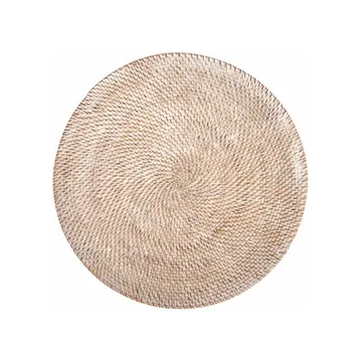 Suport din ratan pentru farfurie Tiseco Home Studio, ⌀ 36 cm, alb