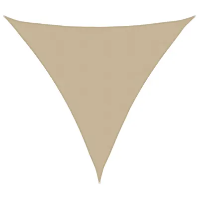 vidaXL Parasolar, bej, 3x3x3 m, țesătură oxford, triunghiular