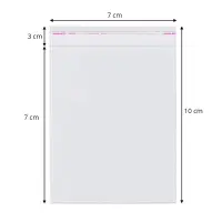 Pungi cu clapetă adezivă - lungimi între 2 și 40cm (set 1000 buc) - 7x10cm