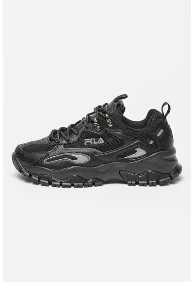 Pantofi sport cu segmente de piele Ray Tracer - Negru/Argintiu