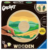 Set de pictat după numere Ravensburger CreArt Wooden - Dealuri