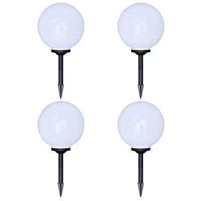 Gossi lampi de exterior pentru alee led 4 buc. 30 cm, cu tarus de sol