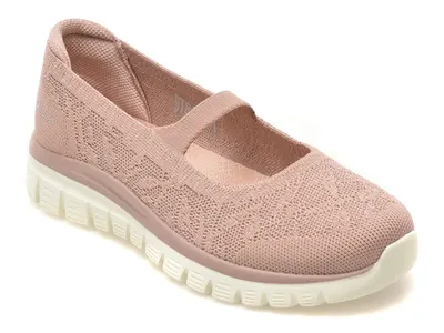 Pantofi sport SKECHERS mov, GRACEFUL, din material textil
