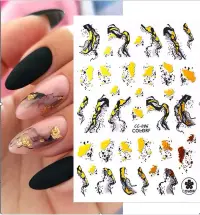 Abtibilduri unghii Marquise, STICKER89, Negru