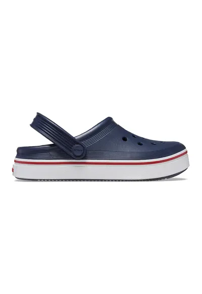 Saboti slingback cu perforatii Off Court - Albastru ultramarin