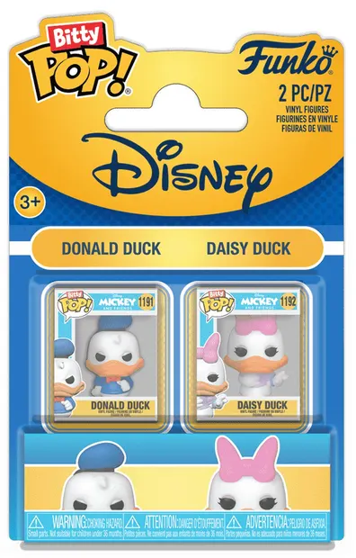 Set de mini figurine Funko Bitty POP! Disney: Disney - Donald & Daisy