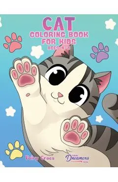 Cat Coloring Book for Kids Ages 4-8: Cute and Adorable Cartoon Cats and Kittens