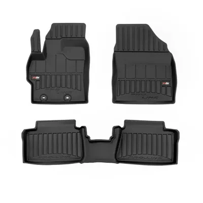 Covor podea FROGUM TPE, 3 buc. proLine 3D, fata spate, set, culoare neagra, potrivit TOYOTA YARIS 02.20-, Hatchback, version: Hybrid, (Hybrid)