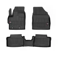 Covor podea FROGUM TPE, 3 buc. proLine 3D, fata spate, set, culoare neagra, potrivit TOYOTA YARIS 02.20-, Hatchback, version: Hybrid, (Hybrid)