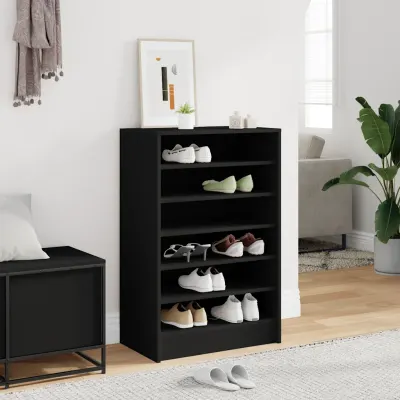 vidaXL Pantofar, negru, 60x35x92 cm, PAL