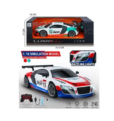 Masinuta cu telecomanda Rastar Audi R8 LMS Performance, Scara 1:18, Lumini LED 6511110053977 Engros