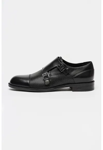 Pantofi monk din piele Tayil - Negru