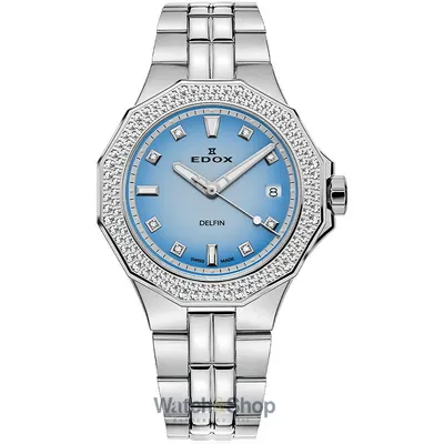 Ceas Edox Edox 53020-3D120M-BUCND Delfin Diamond Diver Ladies Watch 38mm 20ATM