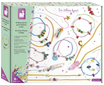 Set creativ Janod - Creează-ți bijuteriile cu talismane norocoase