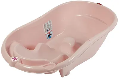 Cădiță de baie anatomică OK Baby - Onda, roz deschis