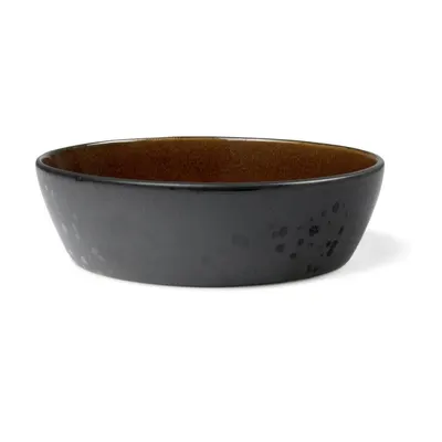 Bol mic negru/chihlimbar din gresie Gastro Black/Amber – Bitz