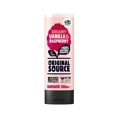 Gel de dus ORIGINAL SOURCE vanilie si zmeura, Luksja | 500 ml