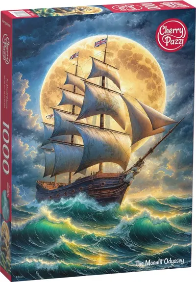 Puzzle Cherry Pazzi din 1000 piese - Odiseea Lunară