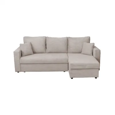 Coltar NICOLE LUX, cu lada depozitare, colt interschimbabil, bej inchis, 225x145x82 cm