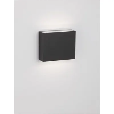 Aplica DEWI Anthracit Aluminiu turnat Aluminiu & Sticla clara LED 7.7 Wat 296Lm 3000K CRI >80 UGR