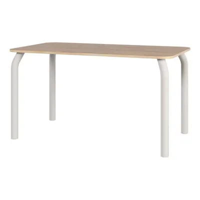 Masă de dining cu blat cu aspect de lemn de stejar 80x140 cm Meko – noo.ma