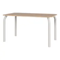 Masă de dining cu blat cu aspect de lemn de stejar 80x140 cm Meko – noo.ma