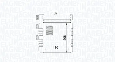 Schimbator caldura incalzire habitaclu potrivit OPEL ASTRA F CLASSIC, ASTRA G, ASTRA G KOMBI, ZAFIRA A, ZAFIRA B 1.2-2.2D 01.98-04.15