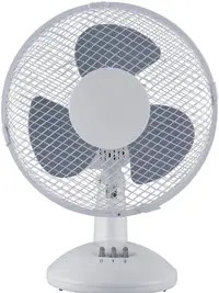 Ventilator Rosberg - R51760B9, 2 viteze, 23 cm, alb/gri