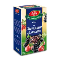 Ceai cu merisoare si coacaze, 75g, Fares