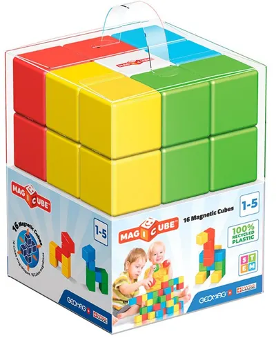 Set de cuburi magnetice Geomag - Magicube, Crystal, 16 de piese