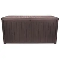 Cutie de depozitare TOUGH MASTER TM-SBW43H, 430L, stil lemn, culoare cafea, cu balamale