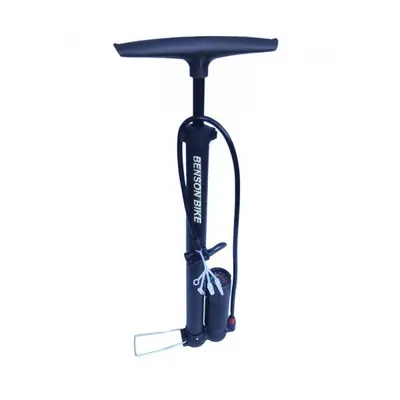 Pompă de bicicletă cu manometru Negru - toate valvele