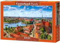 Puzzle Castorland din 1000 piese - Vedere aeriană a orașului Wroclaw