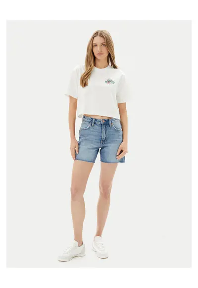 Tricou dama alb - bumbac
