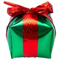 Balon folie Crăciun în formă de cadou (set 25 buc)
