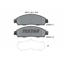 Set placute frana, frana disc TEXTAR 2243901