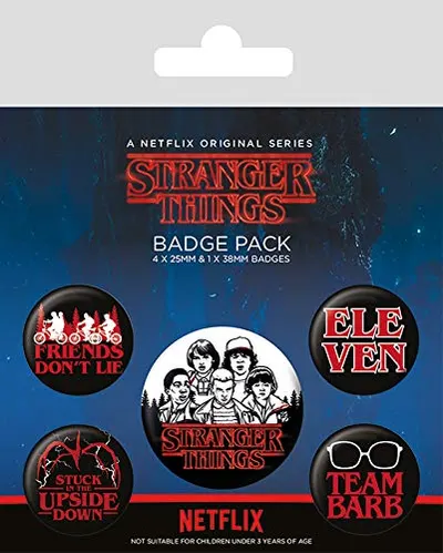 Set insigne - Stranger Things Log