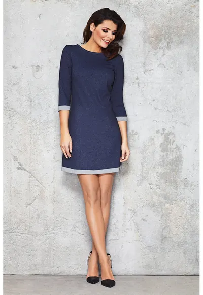 Rochie dama Poliester - M039 - Bleumarin